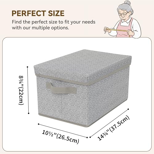 GRANNY SAYS Storage Bins with Lids, Keepsake Memory Box, Storage Basket with Lid, Closet Storage Organizer Bins, Decorativ...