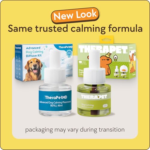 TherapetMD Dog Calming Diffuser - for Stress, Destructive Behavior, Pee Accidents, Separation Anxiety, Barking, Aggression...