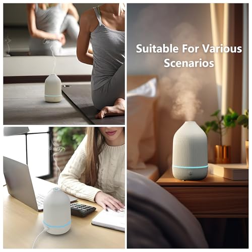 SOICARE Diffuser,USB Plug-in Car Portable Aromatherapy Diffuser,Essential Oils for Diffusers with 7 Colors Lights 2 Switch...