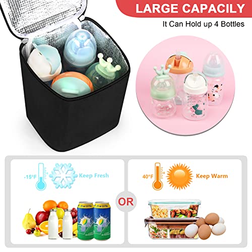 Accmor Breastmilk Cooler Bag, Baby Bottle Cooler Bags, Insulated Tote Bags On The Go, Fits 4 Large 8oz Bottles, for Nursin...