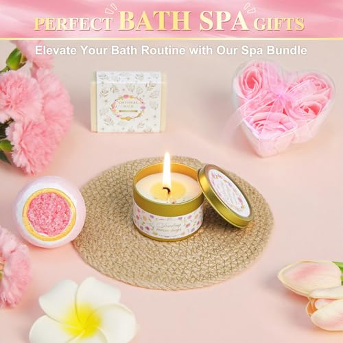 Sparkalyn 11 PCS Birthday Gifts for Women, Get Well Soon Gifts Baskets for Women Self Care Gifts, Spa Care Package After S...