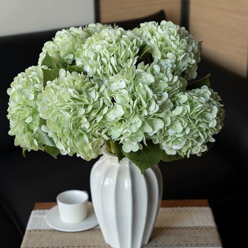 DUYONE 3PCS 22 inch Lifelike Artificial Hydrangea Large Flowers Artificial Flowers Dry Flowers Outdoor Wedding Christmas O...