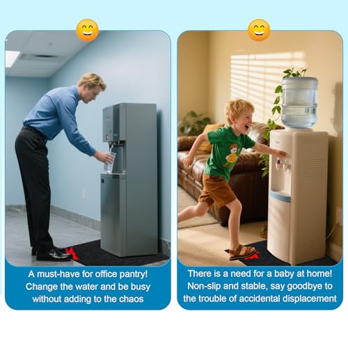 23.6x19.7 Inch Felt Water Cooler Mat,Water Cooler Mat for Hardwood Floor and Countertop Protector, Waterproof Mat for Mini...