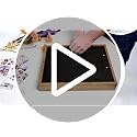 FrameWorks 11” x 11” Natural Oak Wooden Shadow Box Frame – Display Case with Soft Felt Back, Memory Box with Tempered Glas...