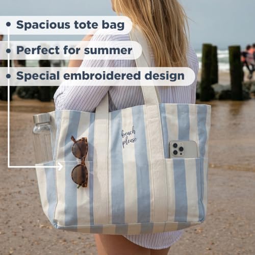 Folkulture Beach Bags for Women Large Waterproof Beach Tote Bag Zipper Beach Bags Waterproof Sandproof