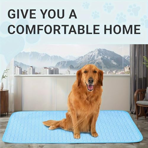 RIHUIN Pet Cooling Pad & Sleeping Mat, Portable Soft Pad, Indoor/Outdoor Use/Perfect as a pet Bed Blanket, Sofa Mattress, ...