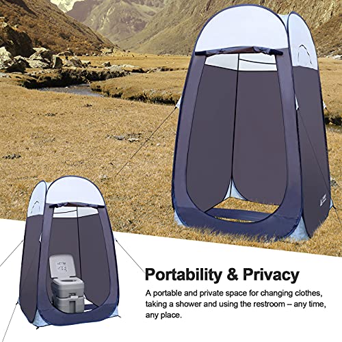 Leader Accessories Pop Up Shower Tent Dressing Changing Room Privacy Portable Camping Shelters 4' x 4' x 78" H Extra-Large...