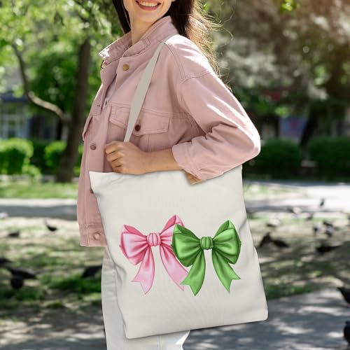 Gezred Aesthetic Tote Bag, Funny Canvas Tote Bag Gift for Women, 12x17 inch
