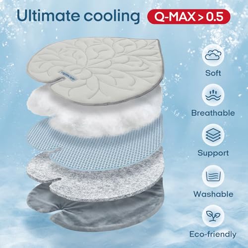 Vagascape Dog Cooling Mat, Washable Pet Cooling Mat, 47" x 45" Thick & Durable Large Cooling Mat for Dogs, Portable Foldab...
