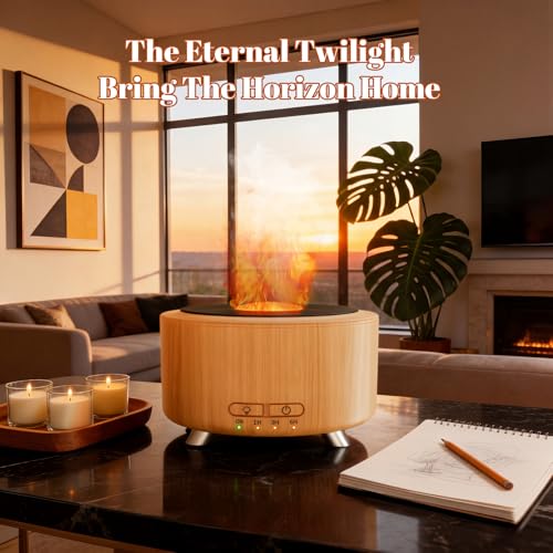 Essential Oil Diffuser for Home, 500ML Aromatherapy Diffuser Oil Machine for Office Room Yoga, Aroma Diffuser with Auto-Of...