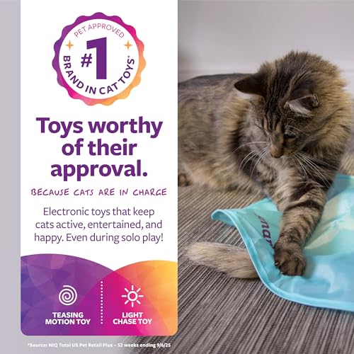 SmartyKat Electronic Motion/Moving Toys for Cats & Kittens, Battery Powered, Mimics Motion of Real Prey, Fun & Interactive...