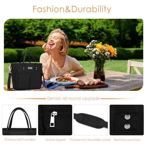 MAXTOP Lunch Bag Women for Work Insulated Thermal Lunch Box for Men with Wide-Open Pocket Reusable Leakproof Cooler Bags w...