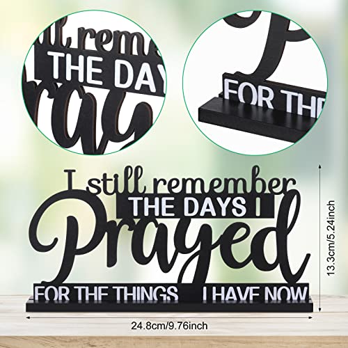 Jetec I Still Remember The Days I Prayed Sign Inspirational Table Blessed Signs Motivational Decor Farmhouse Table Home Ce...