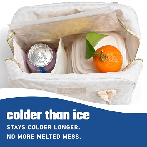 Fit & Fresh Cool Coolers 2 Pack Soft Ice for Lunch Bags, Flexible Stretch Nylon, Durable, Reusable Lunch Box Ice Packs, So...