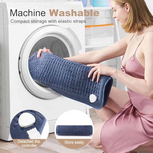 VAAGHANM Heating Pad: 33 x 17 inches Electric Heating Pad for Back -Extra Large Heat Pad for Shoulder/Neck/Knee/Arms - Upg...