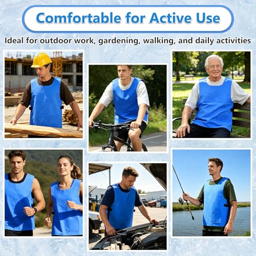 Loxiia Evaporative Cooling Vest for Men & Women, Water-Activated Cooling Vest for Hot Weather