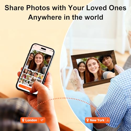 VTimes 10.1" Digital Picture Frame, WiFi Smart Digital Photo Frame with 1280 * 800 HD IPS Touch Screen, AI-Generated Image...