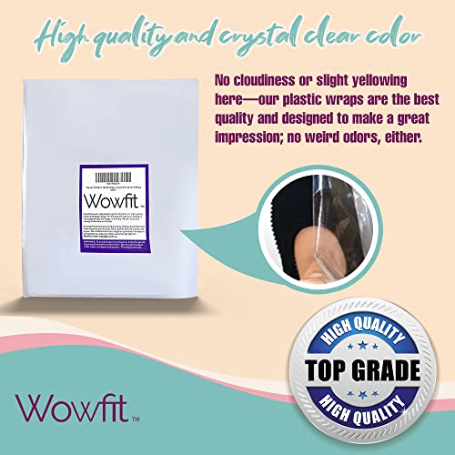 Wowfit Cello Bags,10 CT 18x30 inches Clear Cellophane Bags Perfect for Gift Baskets, Presents, Weddings, Bridal/Baby Showe...