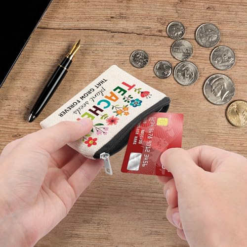 Teacher Appreciation Gifts for Women Best Teacher Gifts Coin Purse Thank You Gift for Teachers Daycare Teachers Gift Teach...