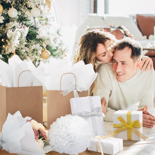 Simetufy White Tissue Paper for Gift Bags, 115 Sheets of 14 x 20 Inches White Wrapping Paper, Gift Wrapping Tissue Paper B...