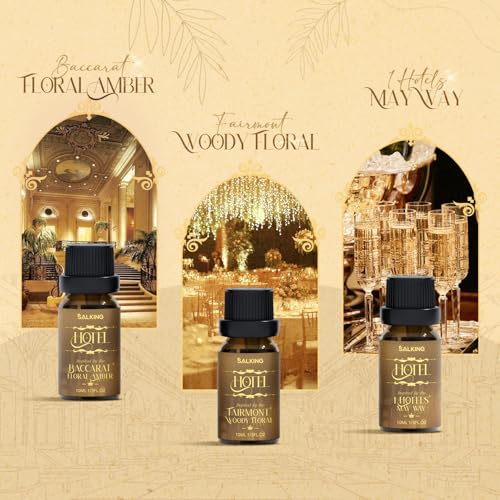 SALKING Hotel Diffuser Oil, Luxury Hotel Fragrance Oil Gift Set, Premium Essential Oil for Diffuser Inspired by The Most P...