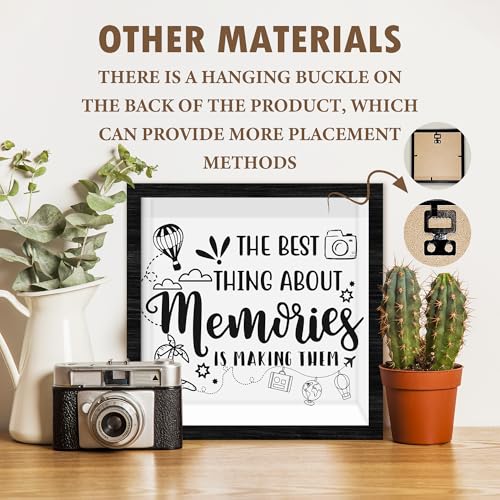 Honeymoon Fund Box, Wedding Money Shadow Box with Slot, The Best Thing About Memories is Making Them, Honey Moon Gifts for...