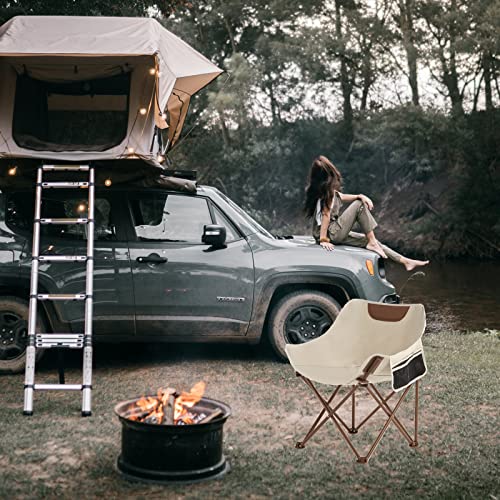 TOSAMC Portable Lightweight Camping Chair, Foldable Chair with Carry Bag and Side Pocket, Compact Outdoor Chair for Campin...