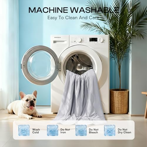 Luciphia Premium Cooling Dog Blanket Washable Q-MAX>0.5 Small Medium Large Pet Mat Puppy Cat Self-Cooling Soft Breathable ...