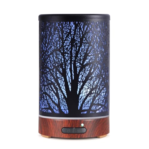 Essential Oils Diffuser for Home,150ML Aromatherapy Diffuser,Birthday Gifts for Women mom,Metal Cool Mist Humidifier with ...