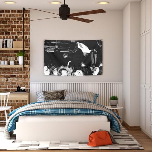 BYADKOA- Playboi Carti Die Lit Album Cover Flag Banner Aesthetic Decorative Durable Man Cave Wall tapestry with 4 Brass Gr...