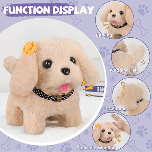 Vanvimen 16 Pcs Robot Dog Toys for Girls, Toys for 3 4 5 6 7 8 Year Old Girls Kids Boys, Realistic Robot Puppy Toddlers Gi...