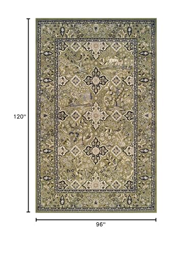 Superior Radcliffe Collection Area Rug, 8mm Pile Height with Jute Backing, Traditional European Tapestry Design, Fashionab...