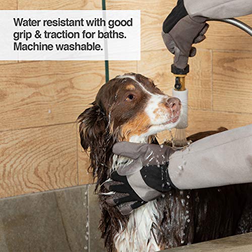 PetFusion Multipurpose Pet Glove for Grooming, Trips to Vet, Handling. [Puncture & Scratch Resistant, Water Resistant]. 12...