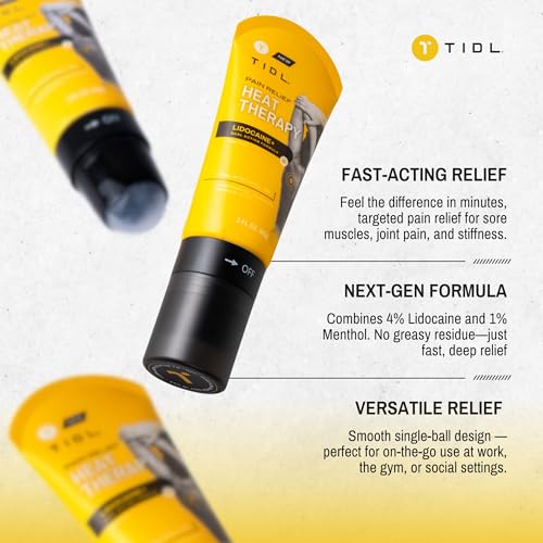 TIDL - Pain Relief Roll On - Fast-Acting Relief on Lower Back, Knee, Neck, Joint & Nerve Pain - Works for Post Workout, Sp...