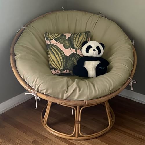 Sqodok Papasan Cushion Cover Only, 50in Outdoor Indoor Papasan Chair Cushion Covers Water Resistant, Machine Washable Papa...