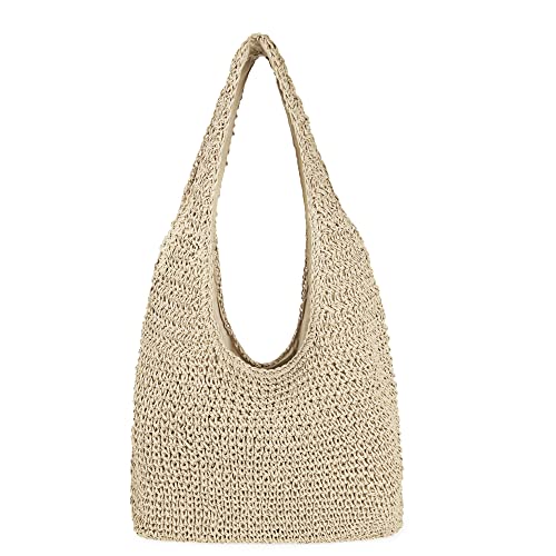 Youjaree Women Large Straw Beach Bag Handmade Woven Shoulder Bags Hobo Tote Handbag Purse for Summer