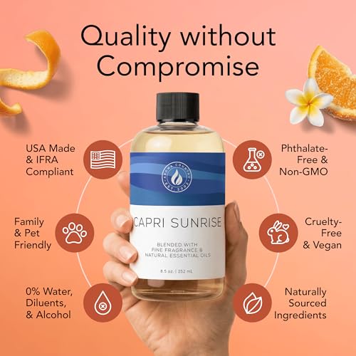 Aroma Country Capri Sunrise Diffuser Oil - Volcano Inspired - Luxury Essential Oils for Diffuser Refill & Air Freshener Ro...