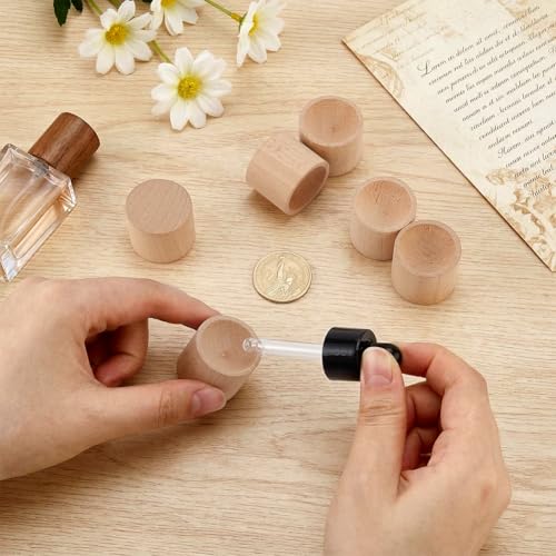 PH PandaHall 6pcs Wooden Essential Oil Diffuser, Passive Fragrance Diffuser Car Air Freshener Diffuser for Home Bedroom Of...