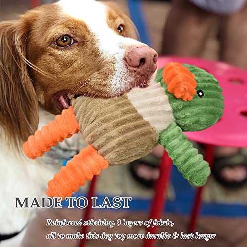 LECHONG 5 Pack Tough Dog Toys Stuffed Squeaky Dog Toys Assortment Plush Animal Dog Toy Value Bundle Puppy Pet Dog Toys for...