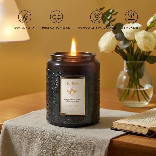 Scented Candles Set - 6 Pack Candles for Men Home Scented, 42 oz Soy Wax, 300 Hour Long Lasting Candle, Soy Candle Gifts S...