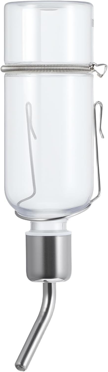 Baluue Dog Water Dispenser No-Drip Pet Water Bottle for Cage Crate 180ml /6Oz Hanging Small Bottle for Cage Crate Raised a...
