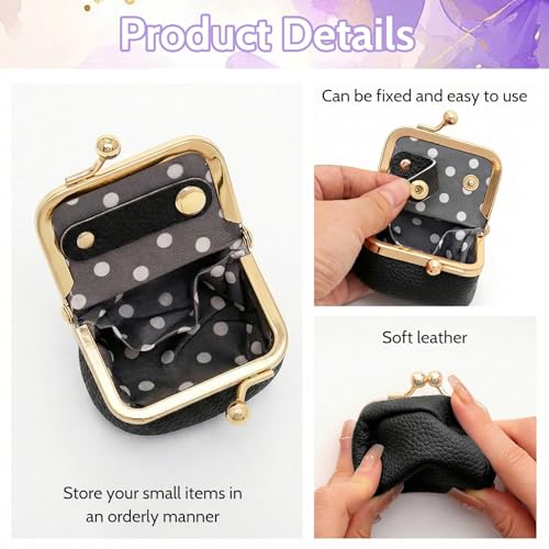 Sdfvsdg Genuine Leather Mini Jewelry Box Portable Vintage-Inspired Leather Small Coin Purse Jewelry Organizer Case Mini Tr...