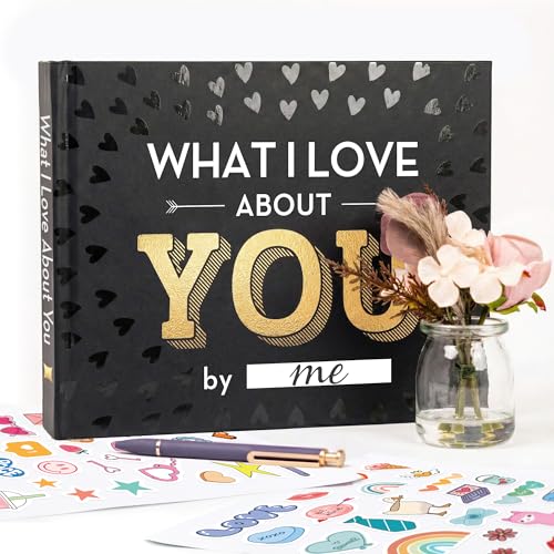 What I Love about You Book - Valentines Day Gifts for Him, Her - Fill-in-the-Blank Book for Men, Boyfriend, Husband, Wome...