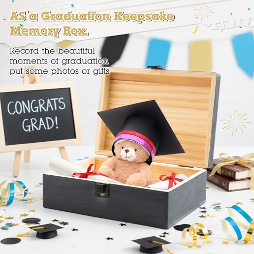 R HORSE Graduation Keepsake Wood Box, Wooden Engraving Memory Box for High School Graduates, Engraved Class of 2026 Gradua...