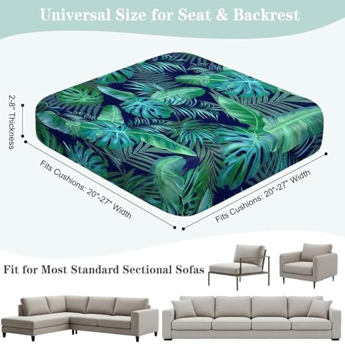 Joy Bubble 8 Pack Outdoor Cushion Covers Water Resistant High Stretch Fit Patio Cushion Covers 180g Couch Seat Slipcovers ...