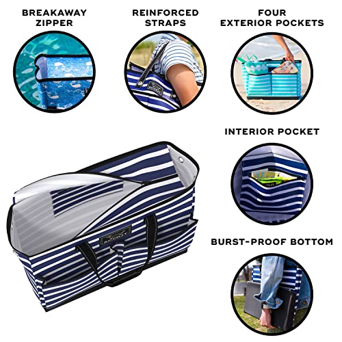 SCOUT Ben Pocket Tote - Multi-Use Tote Bag for, Nurses, Teachers, and Moms, 5 Pockets for Organizing, Breakaway Zipper
