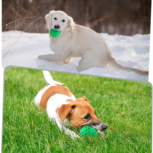 ZRIFAQESW Tough Dog Chew Toys for Aggressive Chewers, Indestructible Dog Balls for Aggressive Chewers, Squeaky Balls for D...