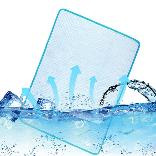 Fhodigogo Cooling Mat Pad for Dogs Cats Ice Silk Cooling Bed for Dogs Ice Bed for Cats Pet Mats for Cats Bed Dog Pad Pupy ...