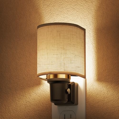 L LOHAS LED Night Lights Plug into Wall, Plug in Night Light Dimmable, Farmhouse Decorative Nightlights Plug in Wall, Ligh...