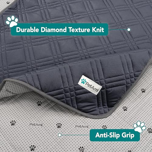 PetAmi Waterproof Cooling Mat for Dog, Premium Pet Cooling Blanket for Bed Crate, Anti Slip Indoor Dog Cool Pad for Sleepi...